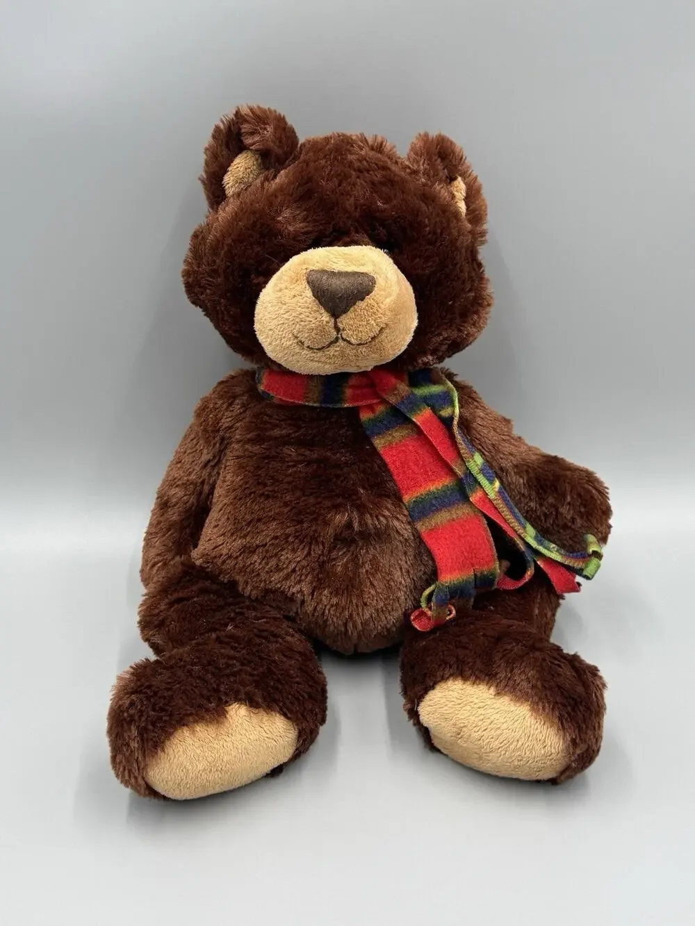 Ganz Winter Grizzby Bear Plush HX10490 Brown Stuffed Animal 16”
